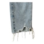 frame denim Frame‎ Jeans Women 24 Blue Hemp Blend Bathe Chew Le High Straight Chewed Hem Photo 4