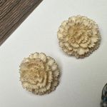 Flower / Bead Cluster Clip On Earrings Vintage 1 Hong Kong 1 West Germany 3 Pr Photo 1