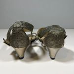 Jimmy Choo  Chiara Glitter Ankle Strap Low Wedge‎ Sandals Womens 8.5 Photo 3