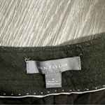 Ann Taylor  Wool Blend‎ Gray Green Mid Rise Wide Leg Cropped Dress Pants Size 2 Photo 4
