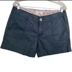 Levi's Women's Slate Blue Chino Utility Square Pocket Shorts Photo 1