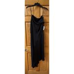 AllSaints Una satin midi Black Women’s dress Size 10 Photo 5