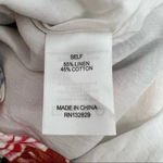 LPA  Anthropologie Linen Off Shoulder Romper Floral Summer Rose Bouquet Size XS Photo 8