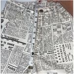 ZARA  Newspaper Print Straight Leg Jeans Raw Hem Viral Influencer Size 8 Photo 7