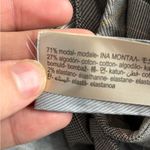 Massimo Dutti  slim chino modal cotton grey check trousers pants size 6 (30) Photo 12