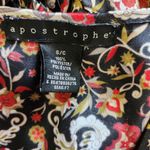 Apostrophe Y2K  Balloon Sleeve Floral Retro Boho Blouse Multicolor Size Small Photo 6