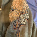 Bob Mackie  Womens Sz: M Fleece Jacket Wearable Art Abstract Embroidered Floral. Photo 10