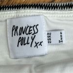 Princess Polly | Avianna White Multi Colored Zig Zag Cropped Top Size 2 Orange Photo 3