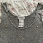 Urban Outfitters Out from Under UO gray metal decorations rayon tank top maxi dress, size XS Photo 4