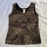 Chico's mesh leopard print tank top. Photo 6