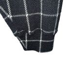 Madewell Textured Black Grid Plaid L/S Pullover Turtleneck Top EUC XS Photo 4