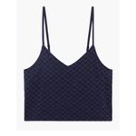 Savage X Fenty Cotton Essentials Cami. Navy Blue Monogram. XS Women’s NWT Photo 1