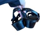 SAS Womens 9 Black Crocodile Embossed Slingback Wedge Sandals TRIPAD Comfort Photo 3