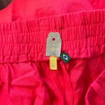 Farm Rio NWOT  Pleated Linen Blend Pink Shorts Size XL Elastic Stretch Pockets Photo 8