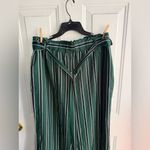 New Look NWT- Women’s Green Striped Wide-Leg Pants Belted SIZE 1X Photo 4