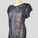 Apt. 9 Nwot!  sheer black lace top with ruffled design Photo 4