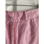J. McLaughlin  Womens 14‎ Pink Linen Wide Leg Cropped Pants Capri Photo 2