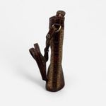 Brahmin Vintage  Elegant Brown and Tan Woven - Croc Trim Women's Bag Photo 2