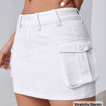 SheIn Cargo White Mini Skirt - Size medium US 6 Photo 0