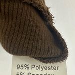 SheIn Cropped Collard Top Blouse Size 2XL Brown Photo 4