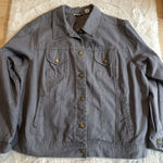 Jessica London  Woman's Size  22 W‎ Grey  Denim 100% Cotton Jacket Photo 0