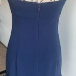 Trina Turk  Cut Out Cocktail Mini Navy Dress Sz 2 Photo 7