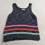 Loft ⭐️ Lou & Grey Navy Blue Speckled Sleeveless Cotton Blend Sweater Tank Top XL Photo 0