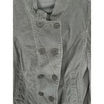 Free People Corduroy Jacket Button Up Grey Double Breasted Crop Cropped Size 10 Photo 5