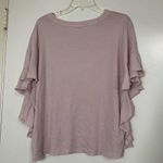 Sundry  pink hearts flutter short sleeve shirt size 2 Medium Photo 6