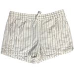 J.Crew J.‎ Crew Women Medium Stripe White Shorts Beach Summer Vacation Coastal Casual Photo 1