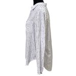 Velvet Heart  White Black Striped Dots Button Down Shirt Size Medium Photo 1