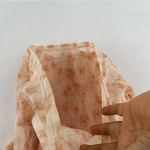 Kit & Sky Lightweight Mesh Floral Print Puff Sleeve Sweat Heart BabyDoll Top Pink Size L Photo 7