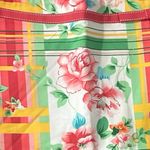 Bay Studio Floral Plaid Women's Skirt Petite 10 Yellow Size 10P Photo 4