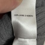 Cabela's  100% Lambs Wool Leather Elbow Patch Cardigan Size Small Gray Shawl Neck Photo 5