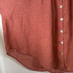 By Together  Mauve Polka Dot Button Down Blouse Size Med EUC #5566 Photo 1