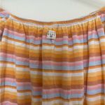 Billabong  Multicolor Striped Women’s Top Medium Colorful Summer Beach Orange Photo 3