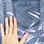 Free People • Tropical skinny jeans grey purple palm leaf print cropped ankle Photo 11