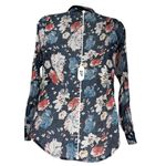BANJUL floral long sleeve roll tab top Size S Photo 3
