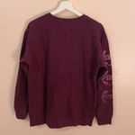 Victoria's Secret Victoria’s Secret PINK Burgundy Oversized Sweater Size XS Photo 2