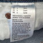 American Eagle Curvy Super High Rise Baggy Straight Jeans Womens 4 Short Strigid Photo 3