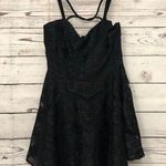 Charlotte Russe night hunter Green Black trimmed lace skater Dress Sz M Medium Photo 2