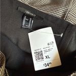 Forever 21 NEW Houndstooth Black Dark Academia Grunge Witchy Goth Mini Dress Photo 4