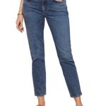AGOLDE  Willow Mid Rise Slim Crop Jeans Straight Leg Raw Hem Size 25 Minimal Chic Photo 0