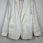 ALC Frank ALC Donovan Linen Blend Lined White Blazer Jacket Size 4 NWT Photo 5