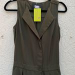 J.Crew army green trench sleeveless jumpsuit size 0 Photo 4