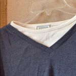 Jennifer Moore  heavyweight Blue Long Sleeve top one piece two piece look xl Photo 1