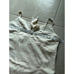 Old Navy  Dress Womens 2XL Cream‎ Linen Midi Beachy Preppy Coastal Resort Luxury Photo 2