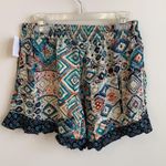 Lush Clothing Lush Printed Ruffle Hem Shorts Photo 1