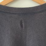 Free People Movement Sweatshirt Washed Burnout Gray Zipper Pockets Ribbed Sz S Black Photo 4