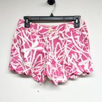 Lilly Pulitzer Women Pink The Buttercup White Pink Pockets Shorts Size 0 Photo 1